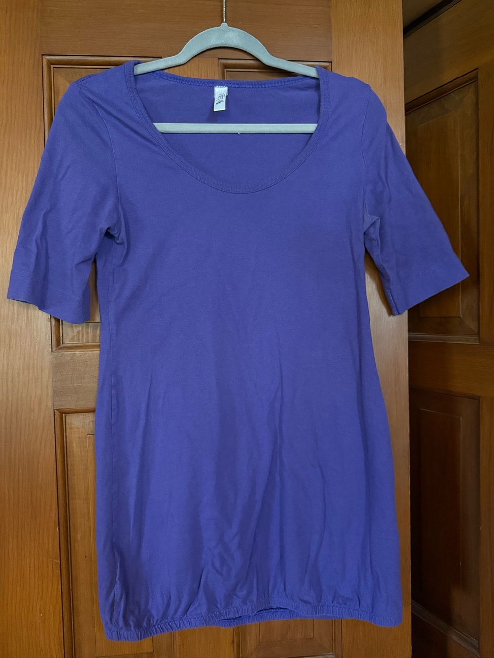 Victoria's Secret Scoop Neck Short Sleeve Tunic in Purple
